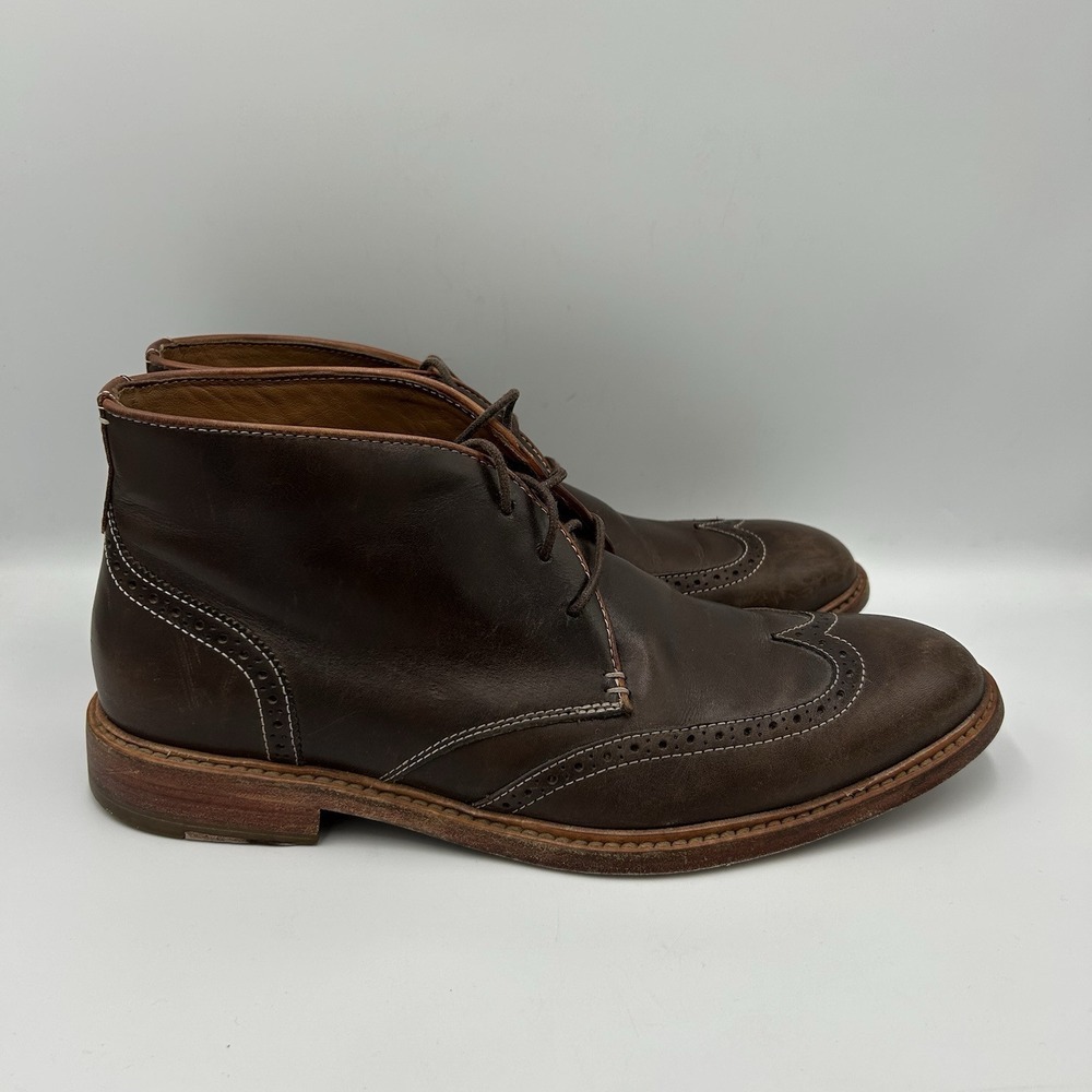 Johnston & Murphy Wingtip‎ Sheepskin Boots Men's Size 8.5 - Picture 2 of 10